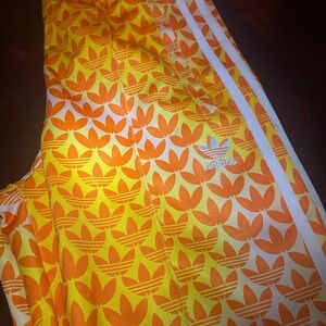 NWT Adidas Women's orchid fusion/ orange monogram pants